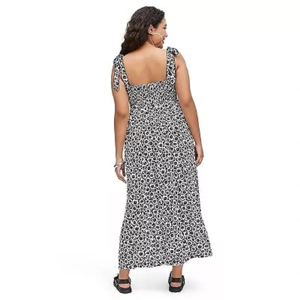 Diane Von Furstenberg Black and White Midi Dress - Picture 4 of 4